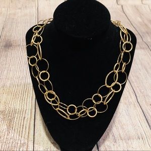 Gold 🦋Long Hoop Statement Necklace